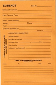 Evidence Envelope with Flap 6x9