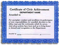 Certificate of Civic Achievement