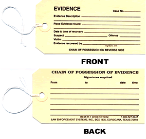 Evidence Tag