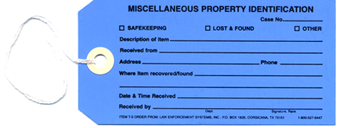 Miscellaneous Property Tag