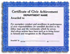 Certificate of Civic Achievement